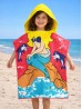 Kids Mermaid Patterned Hoodie Towel